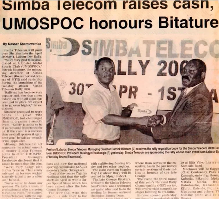 Simba Telecom in the press for its Kenya and regional rally sponsorship